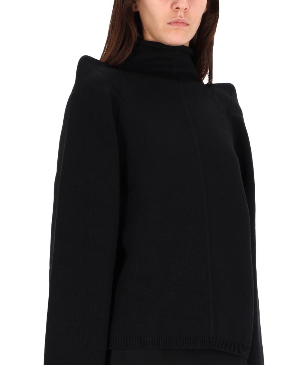 RICK OWENS Черный шерстяной джемпер / свитер, фото 5