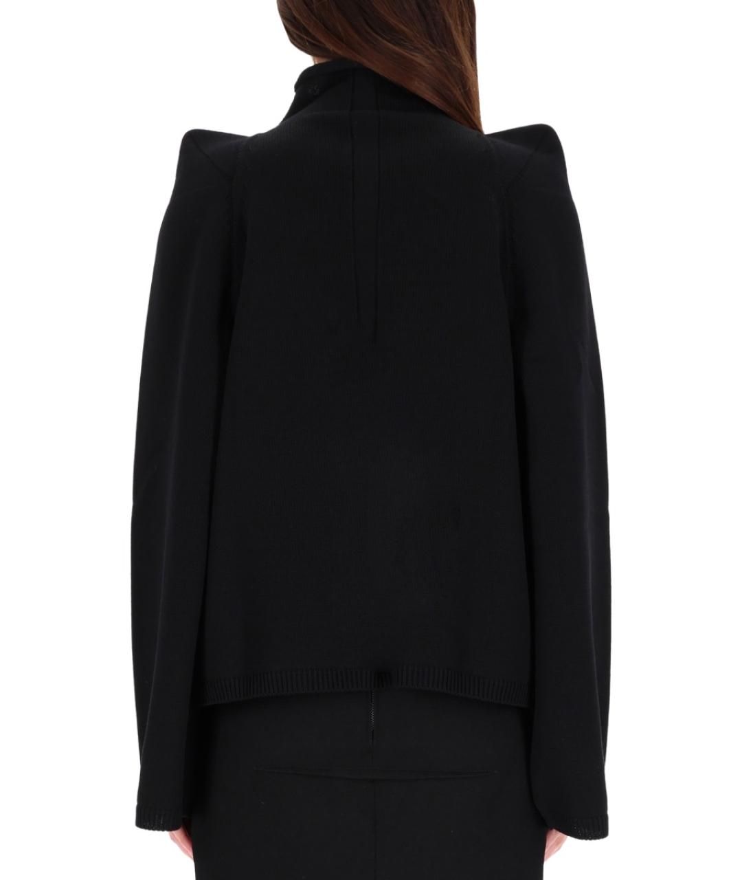 RICK OWENS Черный шерстяной джемпер / свитер, фото 4