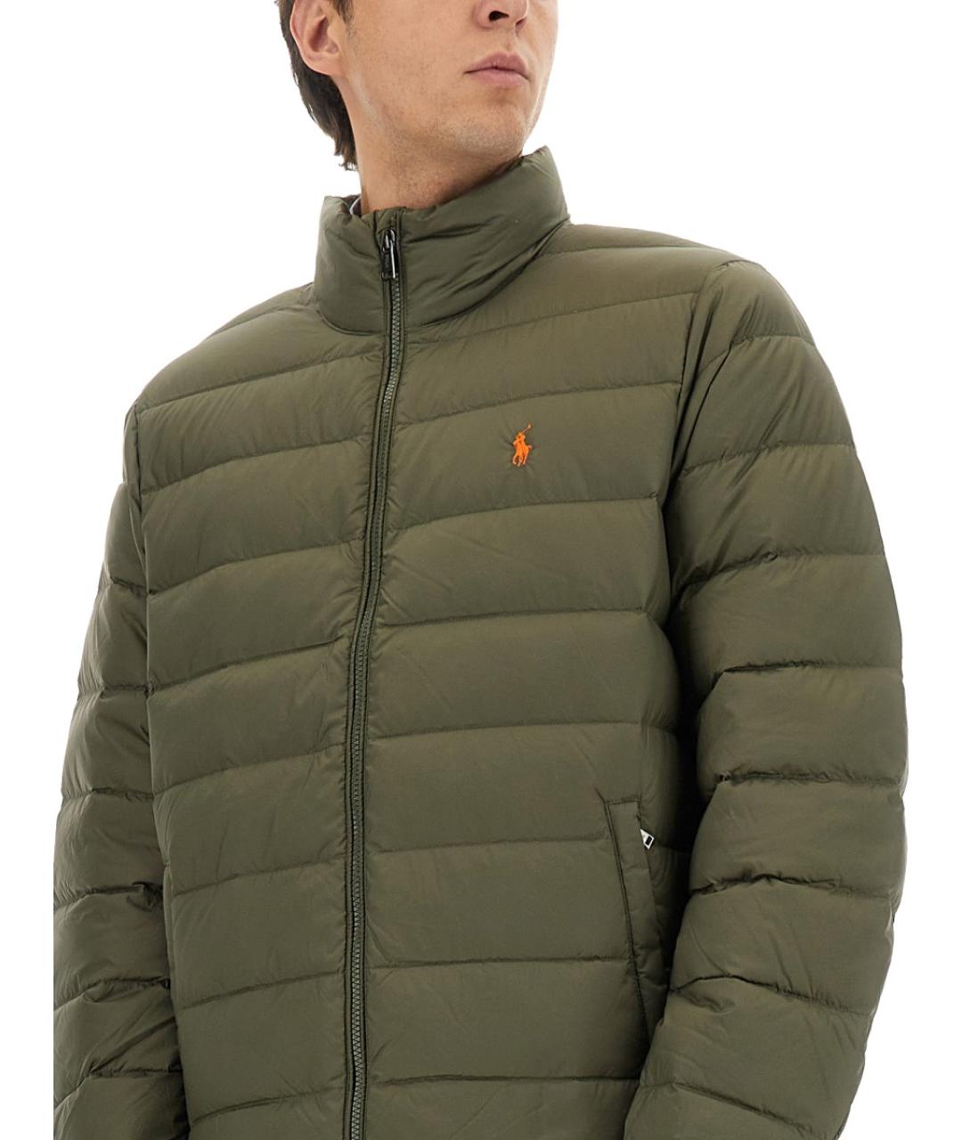 POLO RALPH LAUREN Зеленая полиэстеровая куртка, фото 5