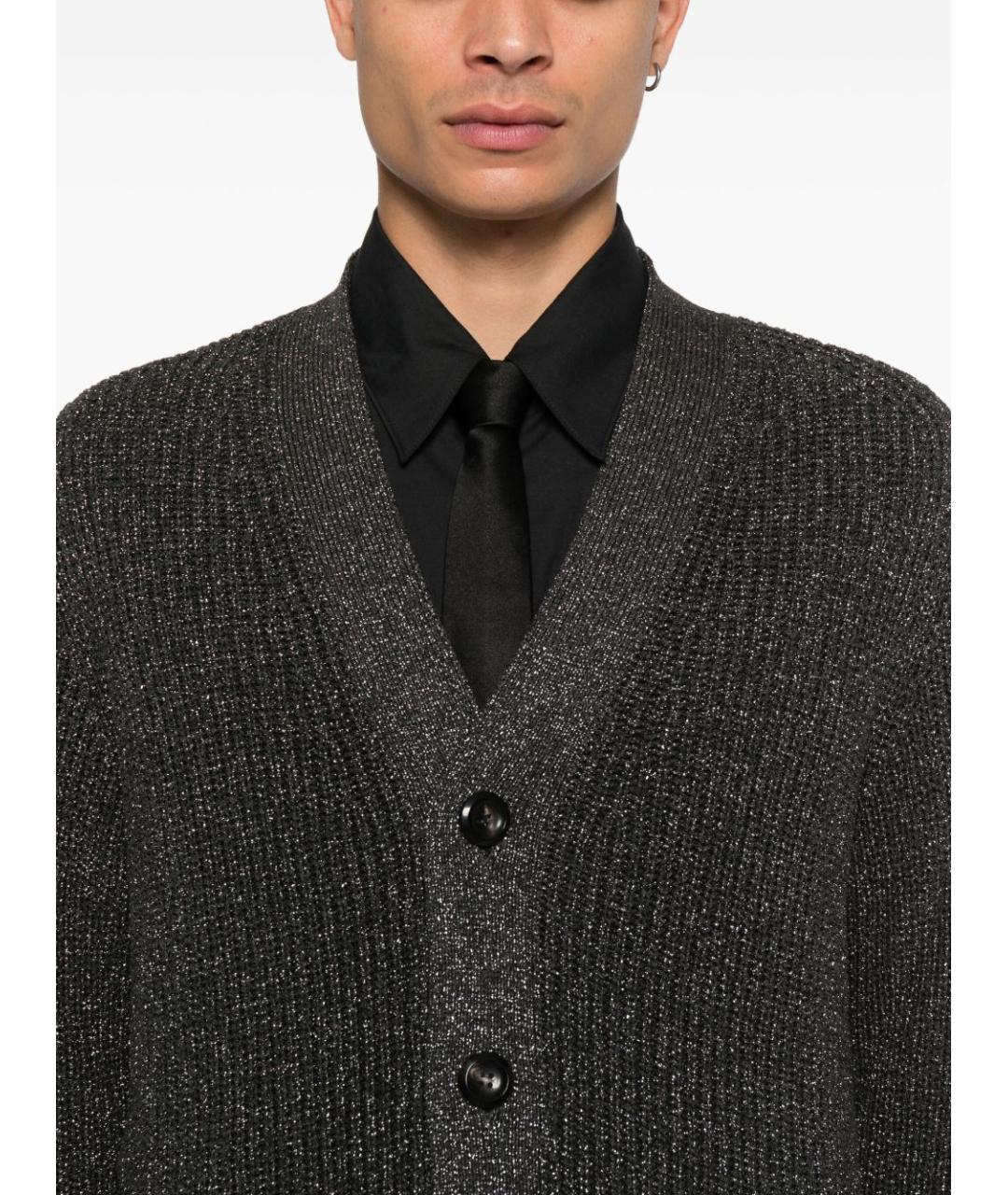 EMPORIO ARMANI Серый вискозный кардиган, фото 4