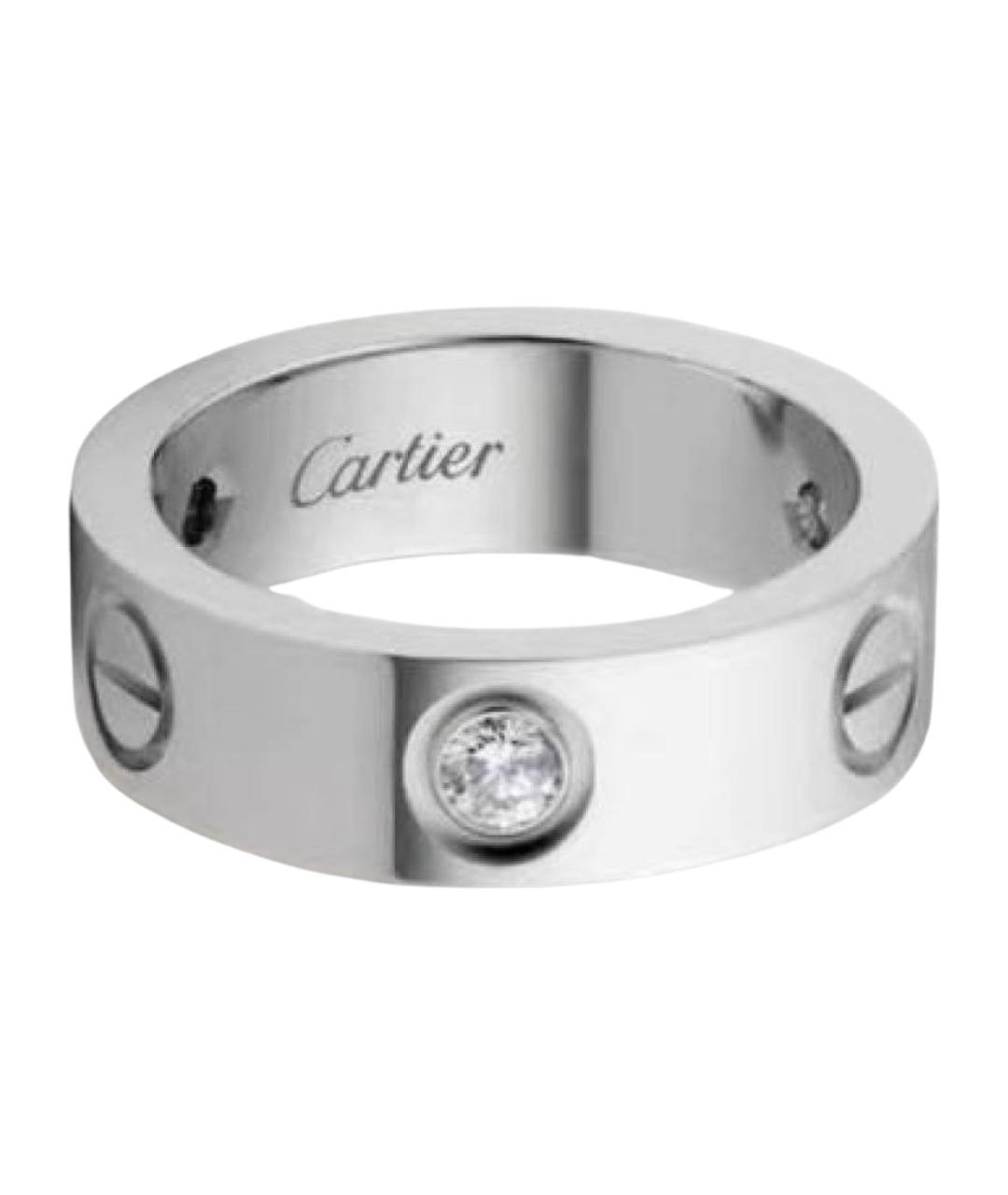 CARTIER Белое кольцо из белого золота, фото 1