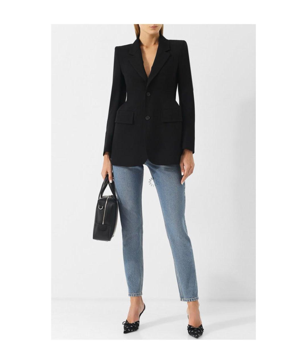 BALENCIAGA Черный шерстяной жакет/пиджак, фото 6