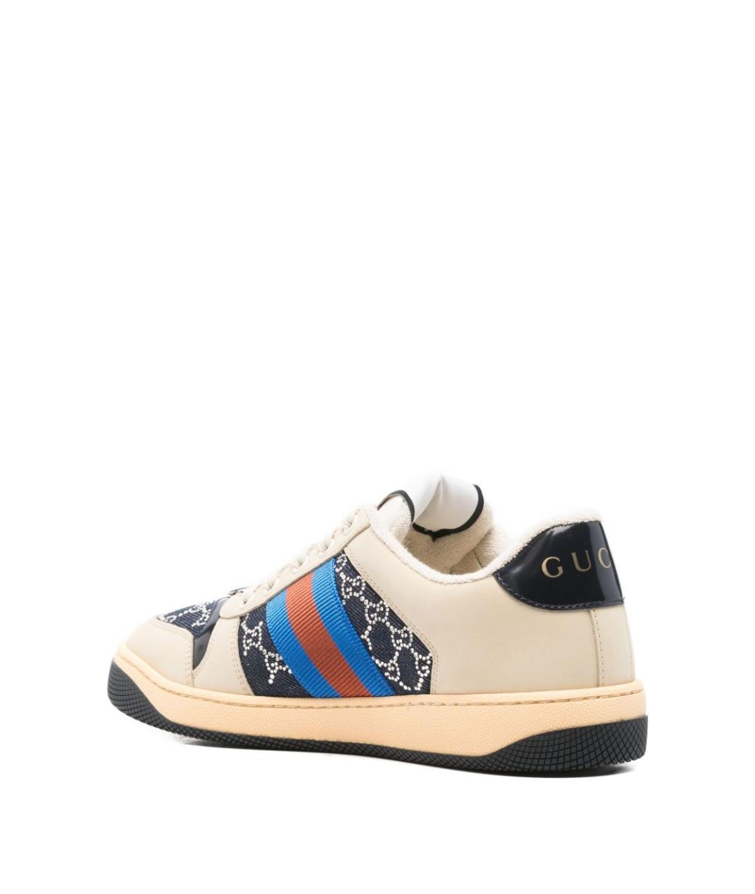 GUCCI Мульти кожаные кеды, фото 3