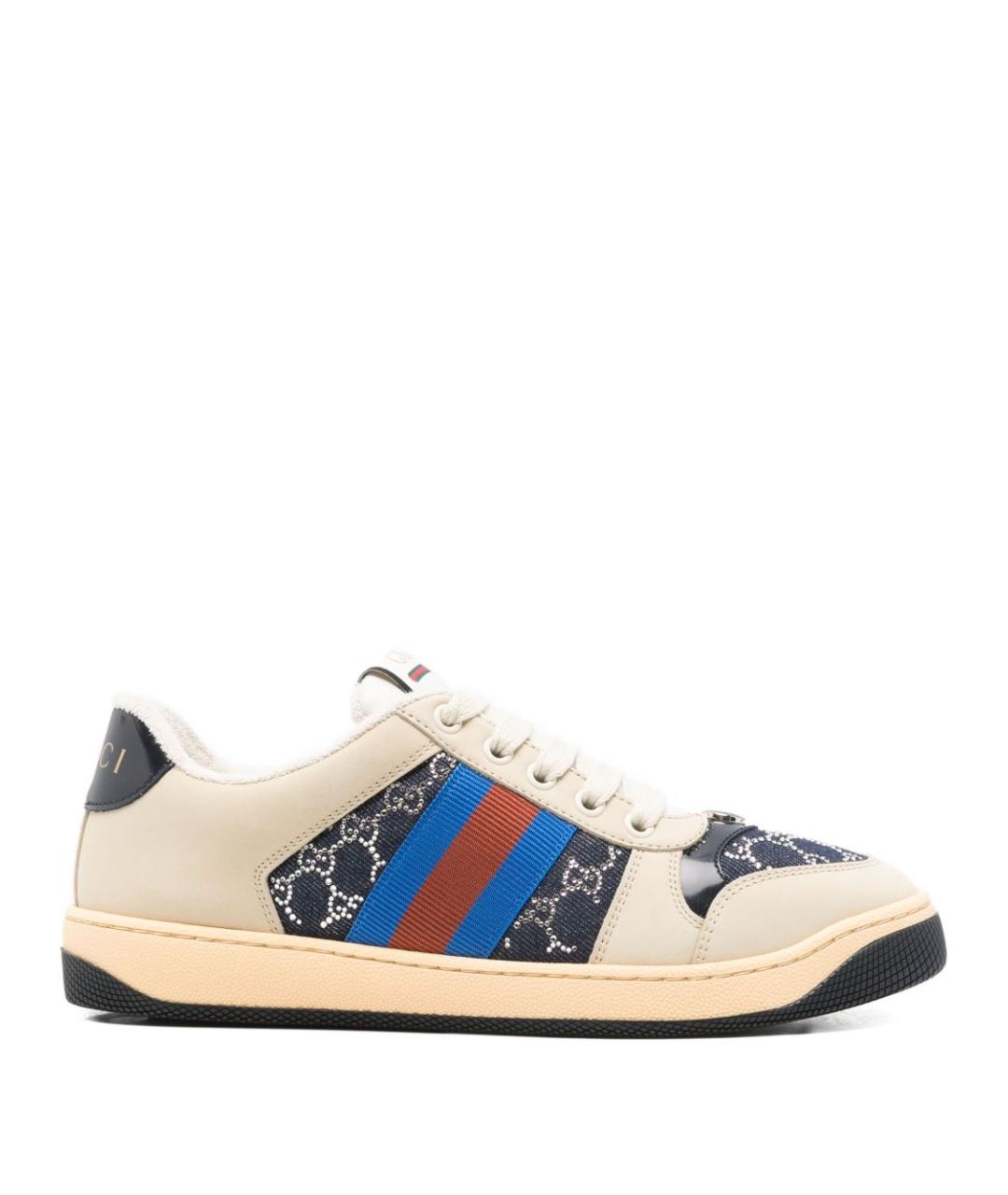 GUCCI Мульти кожаные кеды, фото 1