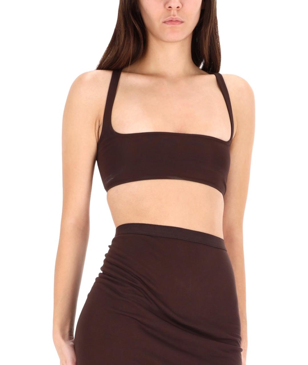 RICK OWENS Коричневая вискозная блузы, фото 2