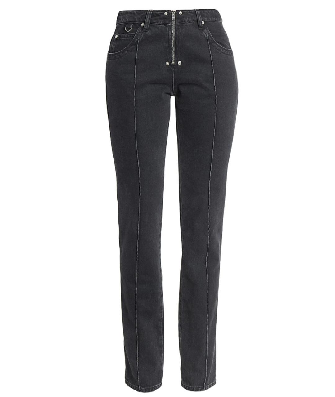 ISABEL MARANT Черные хлопковые прямые брюки, фото 1