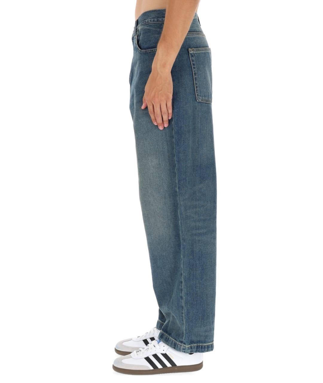 CARHARTT WIP Синие хлопковые прямые джинсы, фото 3