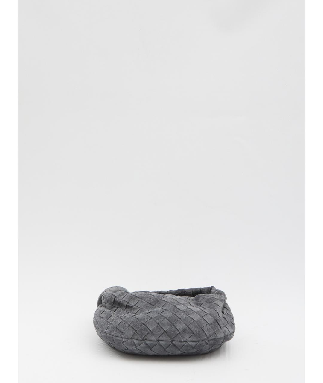 BOTTEGA VENETA Серая кожаная сумка с короткими ручками, фото 3