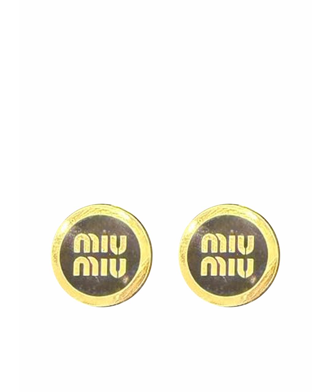 MIU MIU Золотые серьги, фото 1