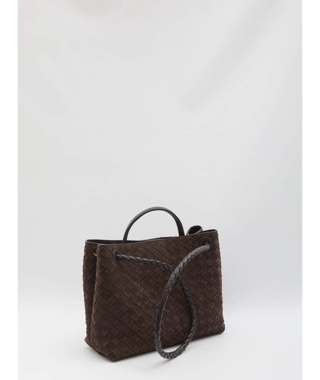 BOTTEGA VENETA Коричневая кожаная сумка тоут, фото 2