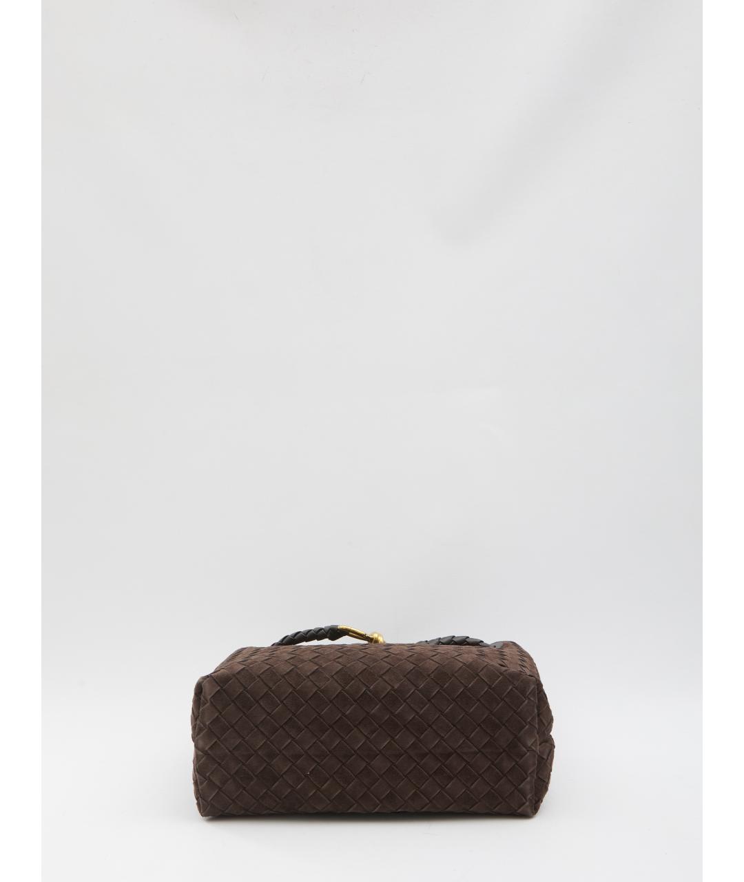 BOTTEGA VENETA Коричневая кожаная сумка тоут, фото 3