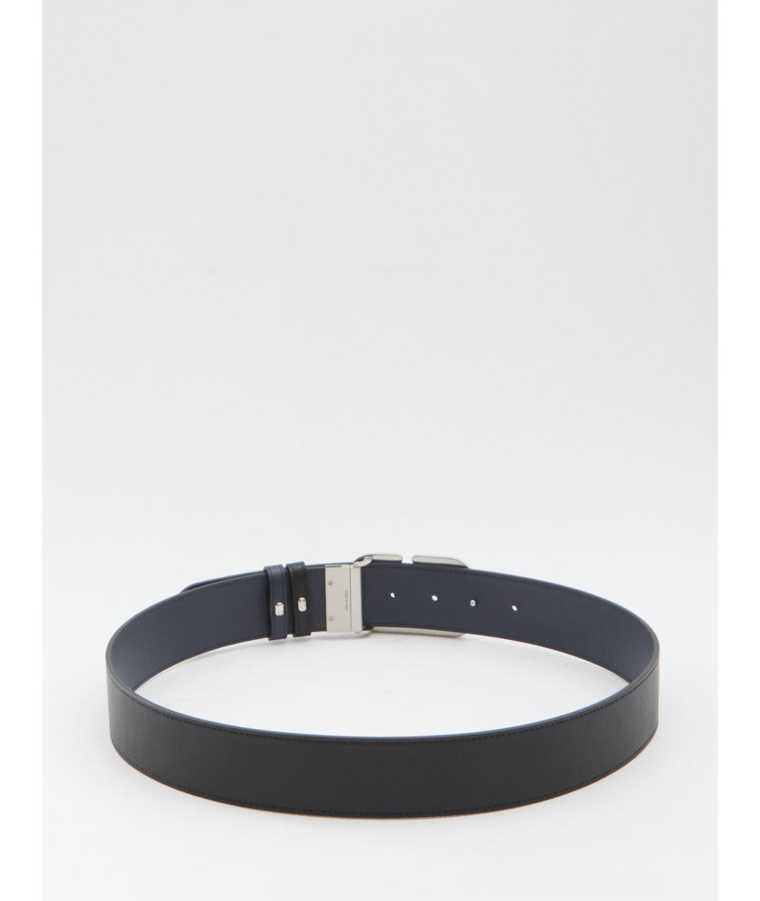 VALENTINO Черный кожаный ремень, фото 2