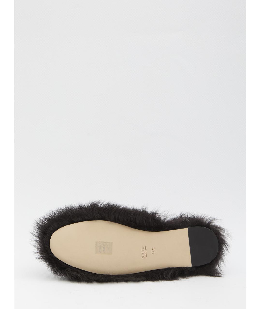 GUCCI Коричневые кожаные шлепанцы, фото 4