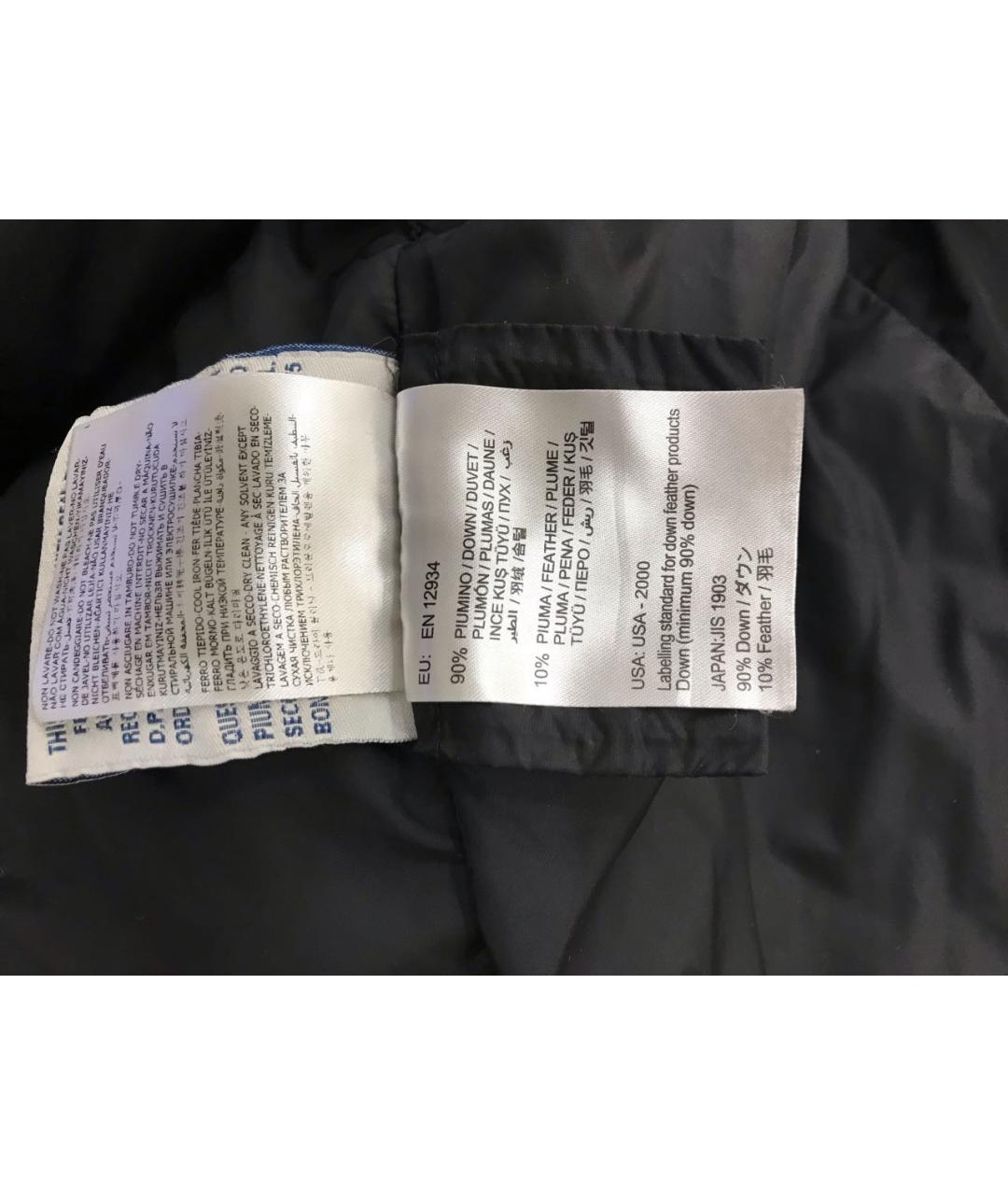 MONCLER Черный полиамидовый пуховик, фото 5