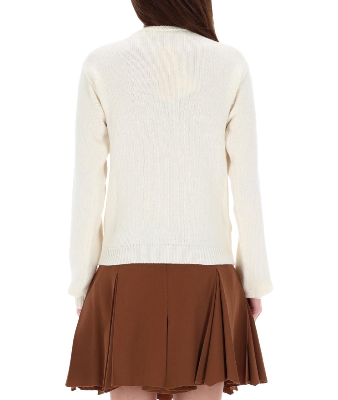 MARNI Белый шерстяной джемпер / свитер, фото 4