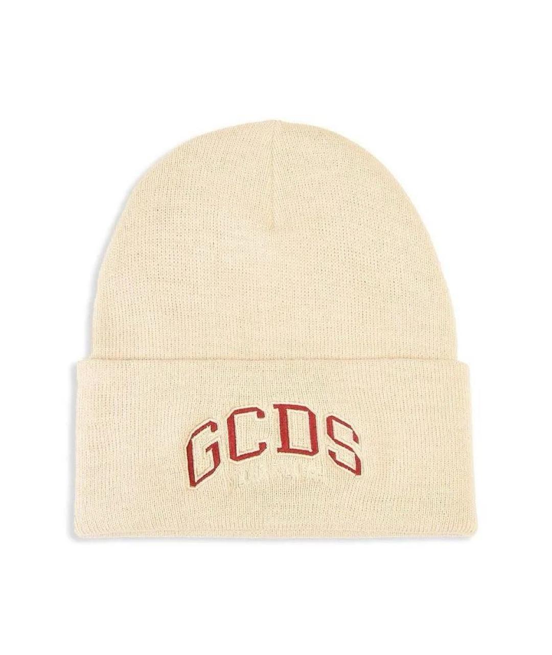 GCDS Бежевая шапка, фото 1