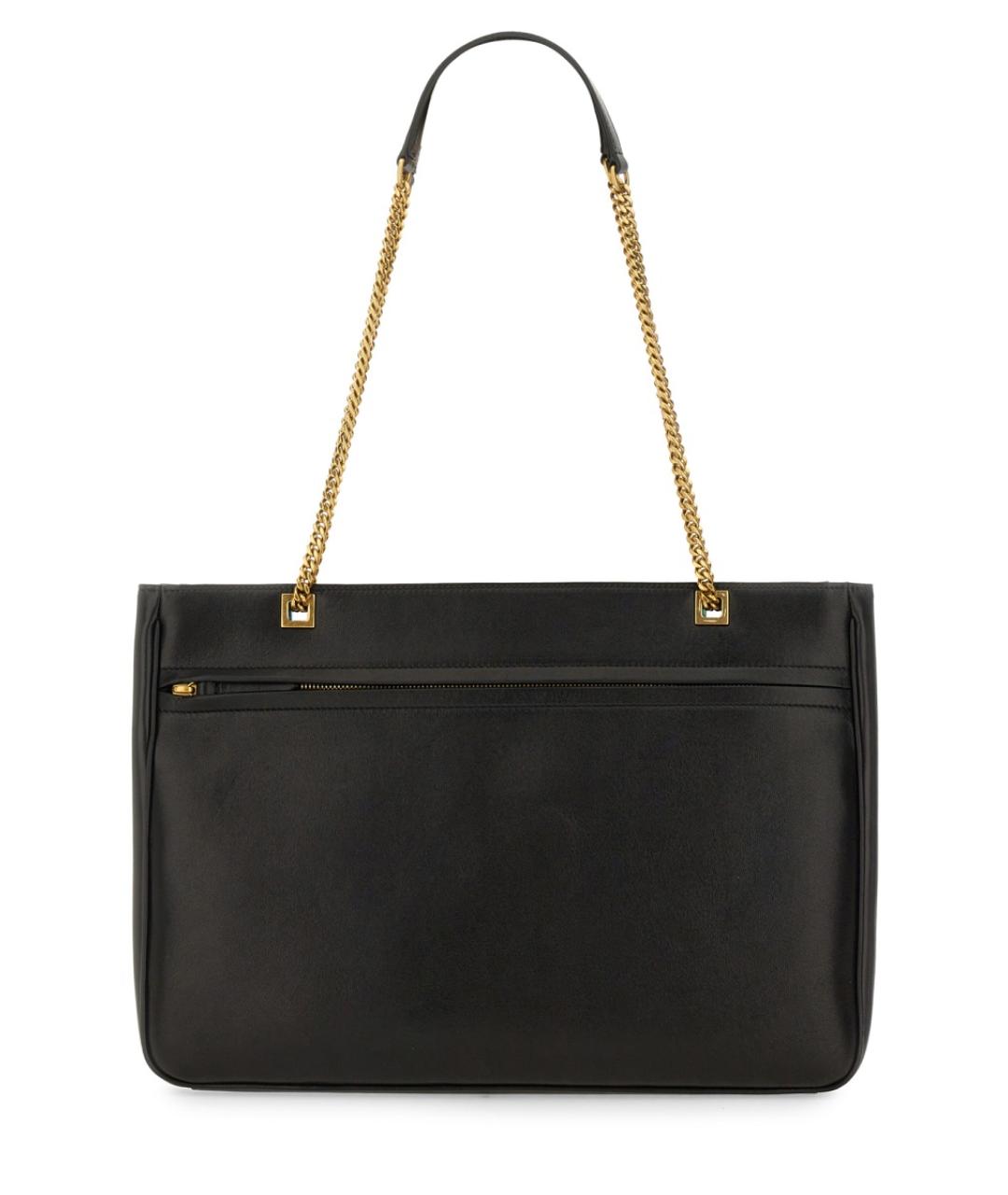 VALENTINO Черная кожаная сумка через плечо, фото 2