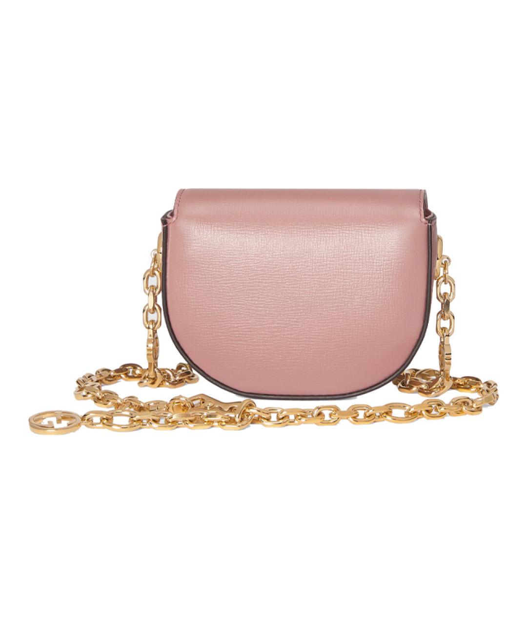 GUCCI Розовая кожаная сумка через плечо, фото 5