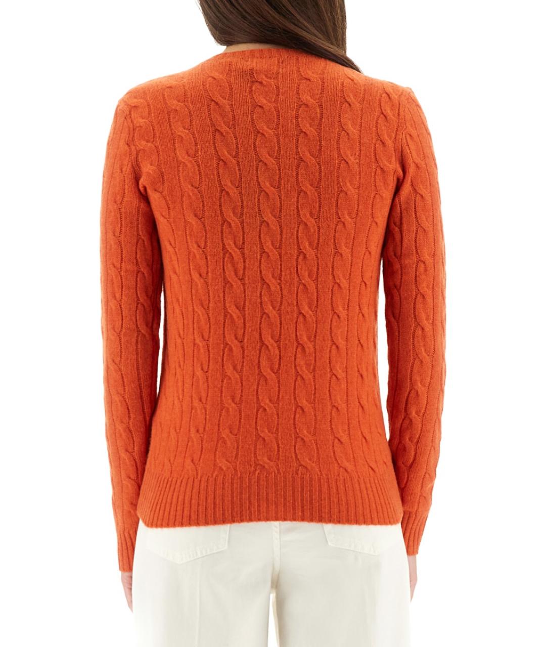 POLO RALPH LAUREN Оранжевый шерстяной джемпер / свитер, фото 3