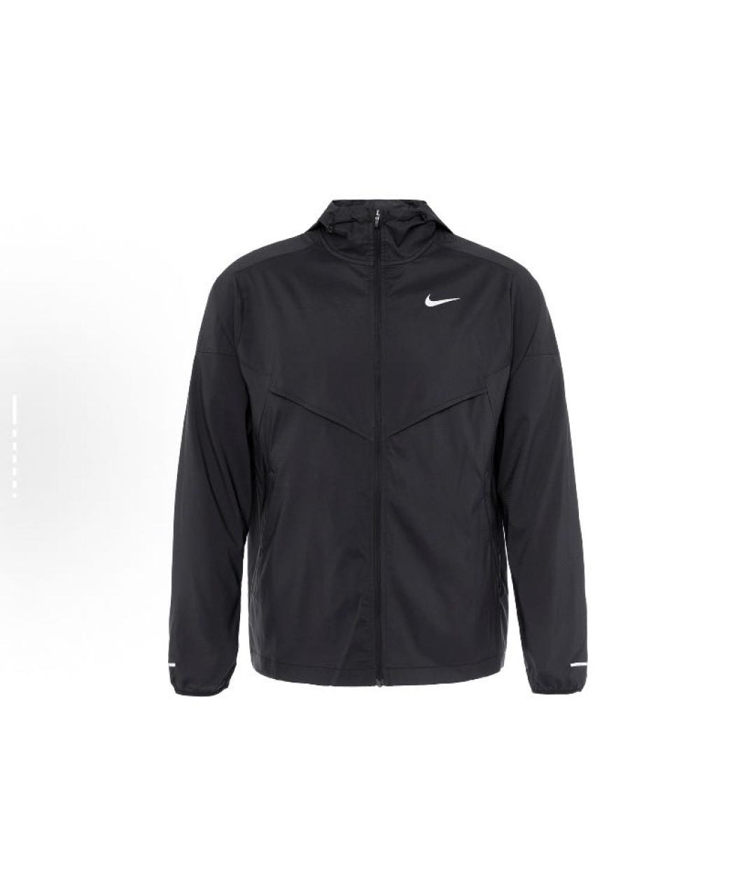 NIKE Черная полиэстеровая куртка, фото 4