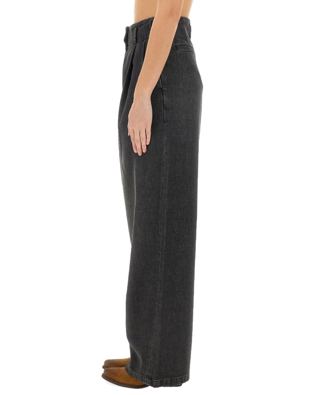 GOLDEN GOOSE DELUXE BRAND Черные прямые брюки, фото 5