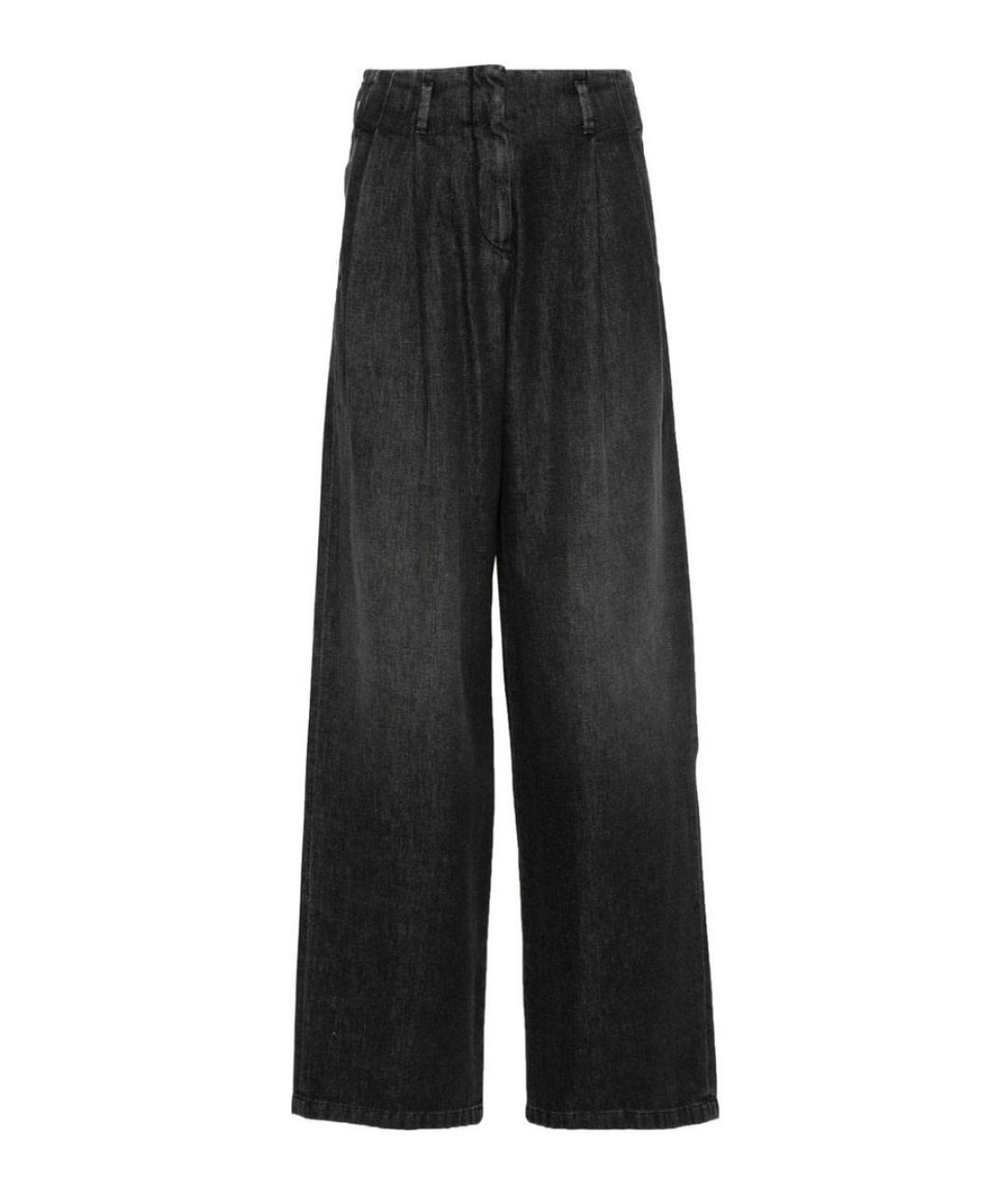 GOLDEN GOOSE DELUXE BRAND Черные прямые брюки, фото 1