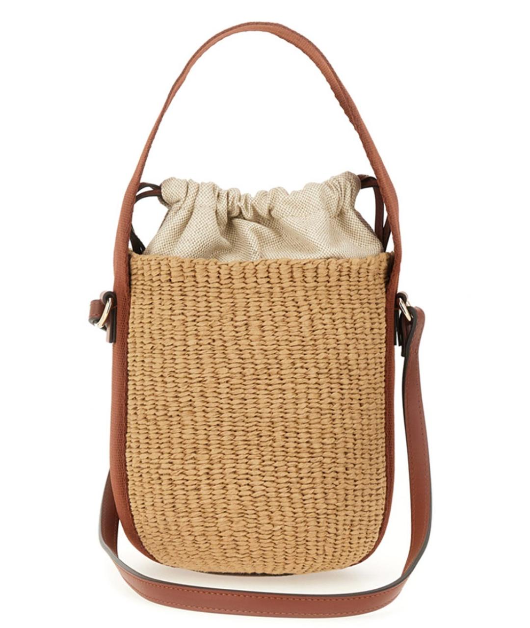 CHLOE Коричневая пелетеная сумка через плечо, фото 4