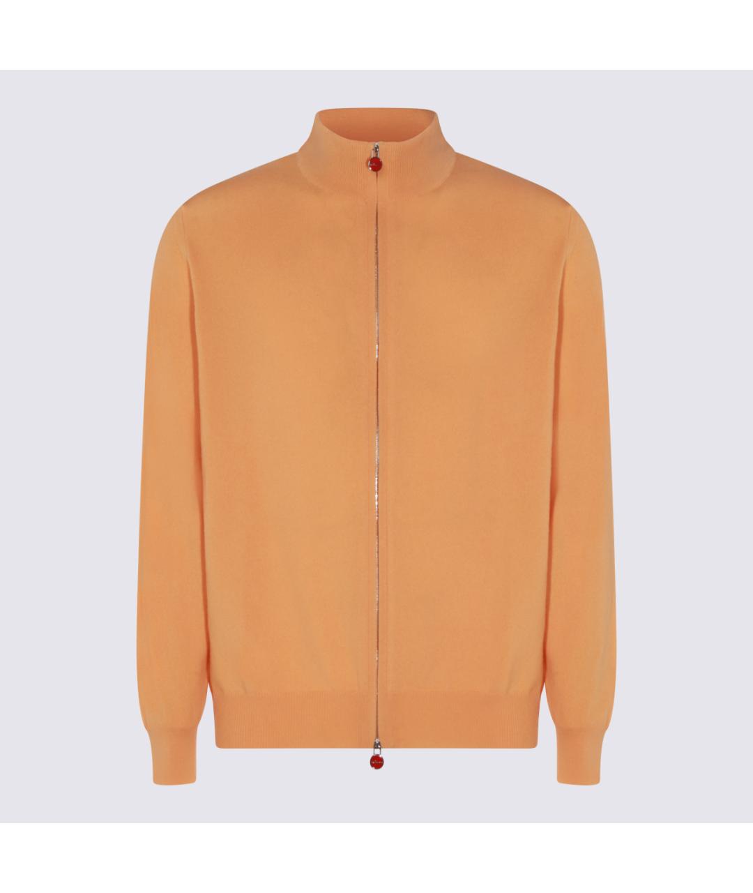 KITON Оранжевый кашемировый кардиган, фото 5