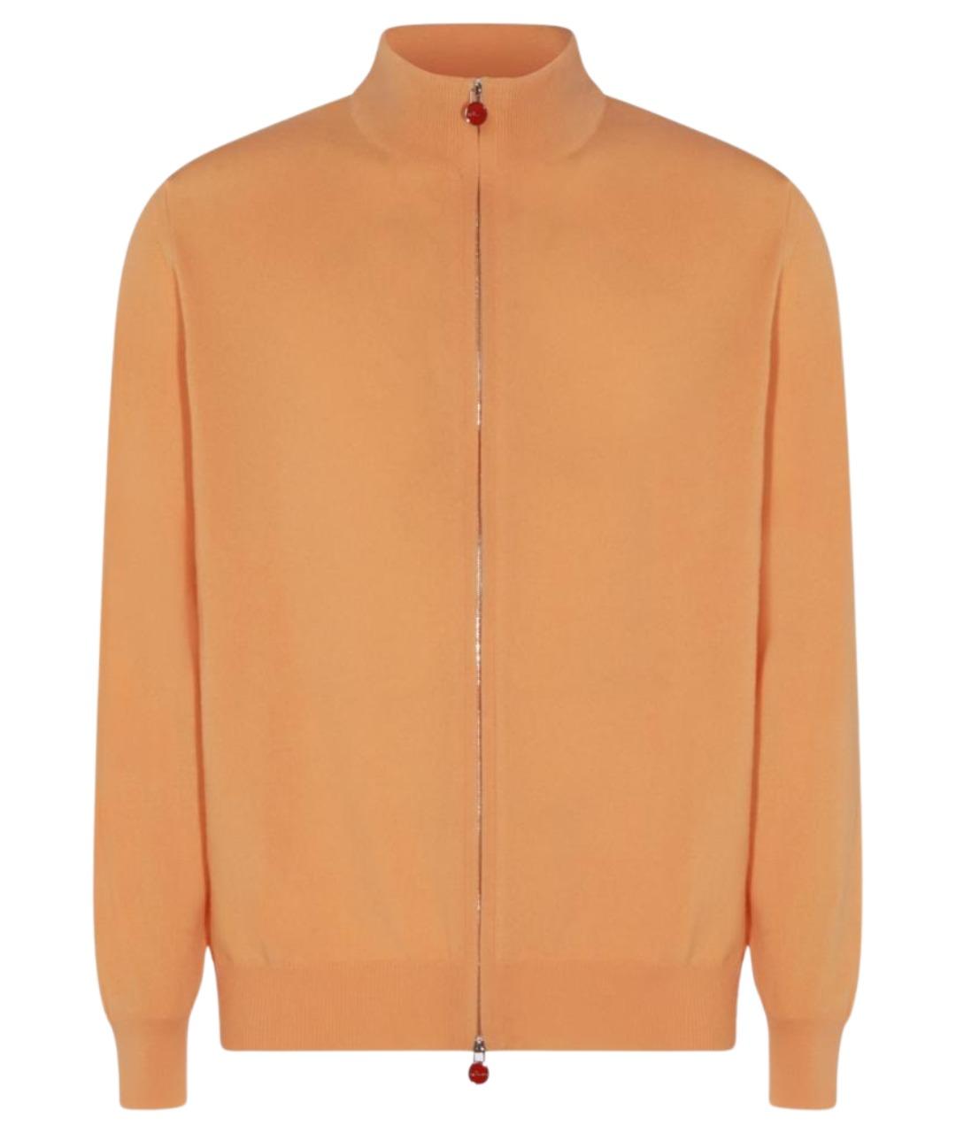 KITON Оранжевый кашемировый кардиган, фото 1