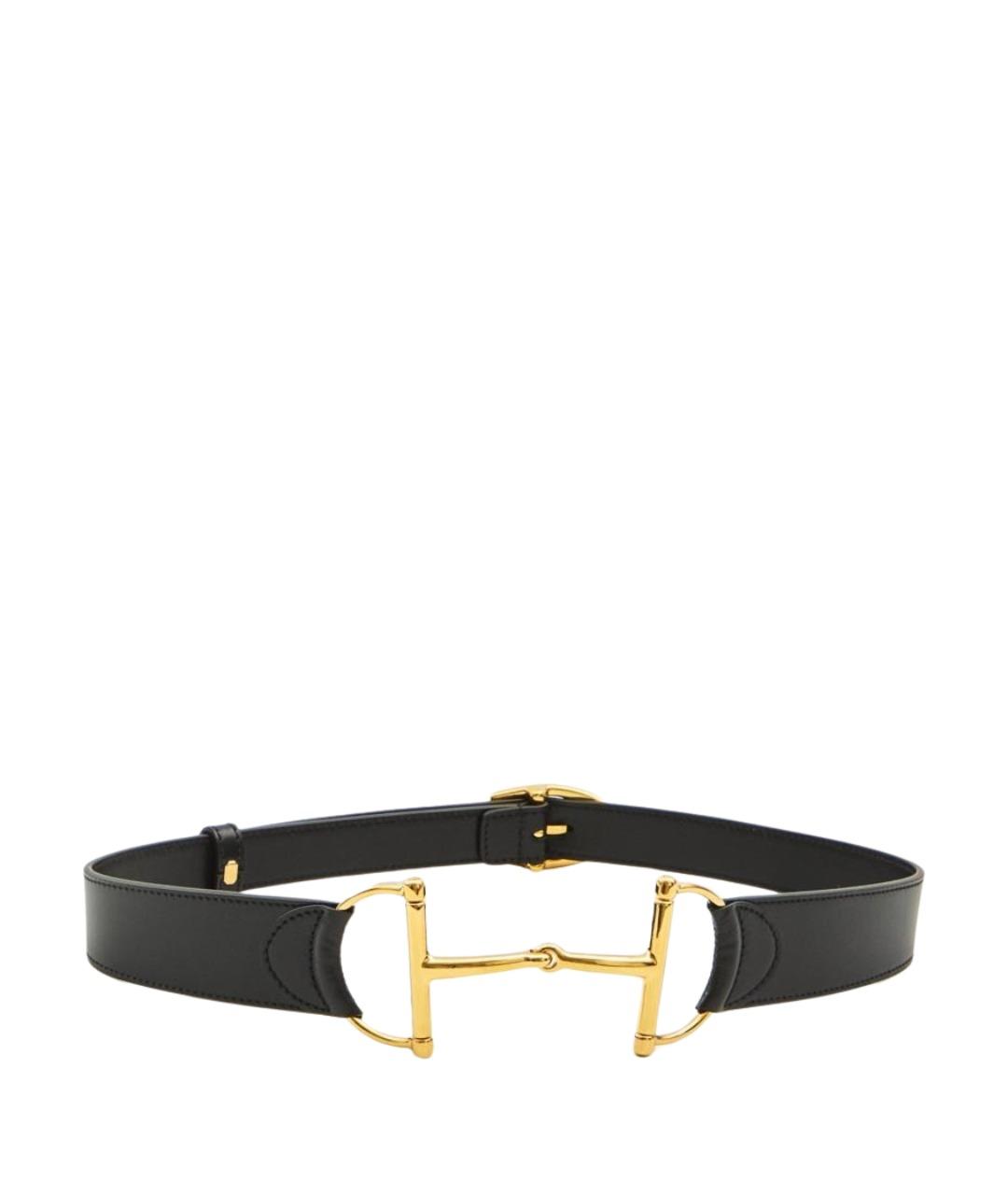 GUCCI Черный кожаный ремень, фото 1