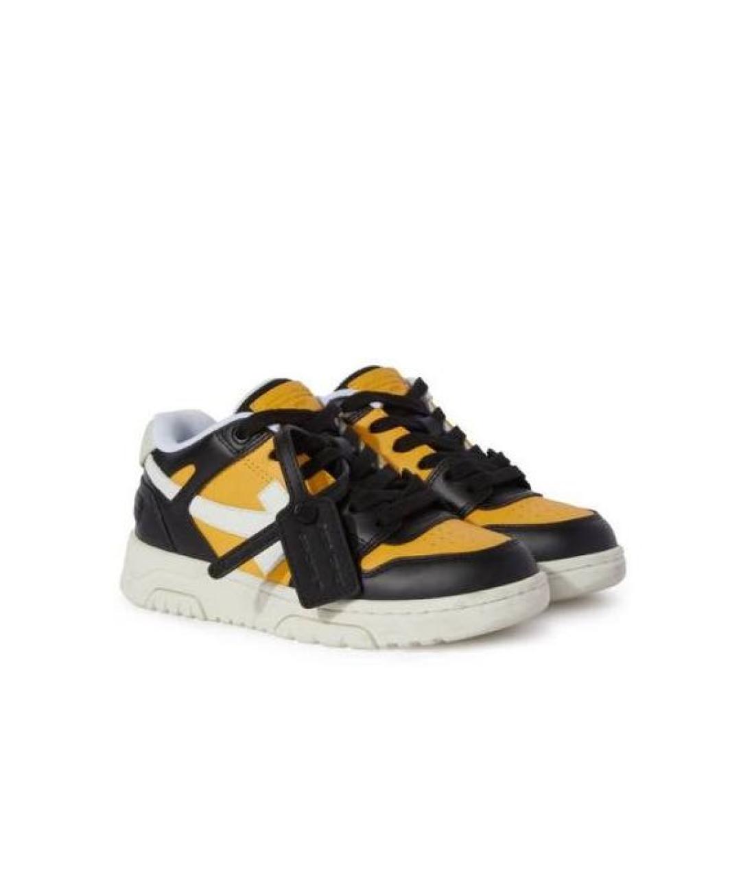 OFF-WHITE Мульти кожаные кеды, фото 4