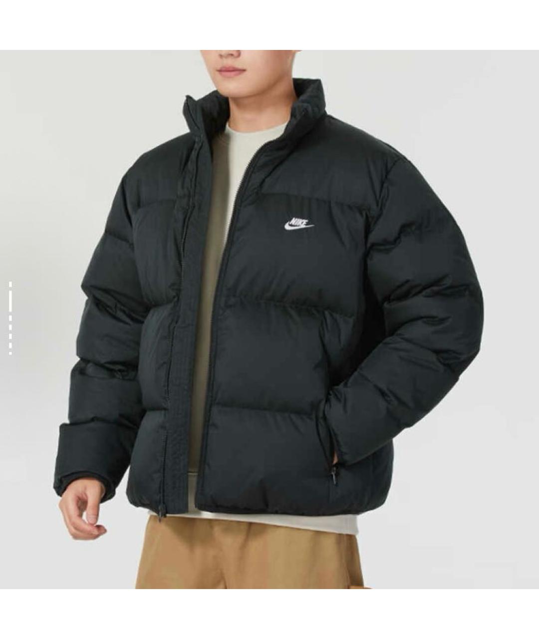 NIKE Черная полиэстеровая куртка, фото 4