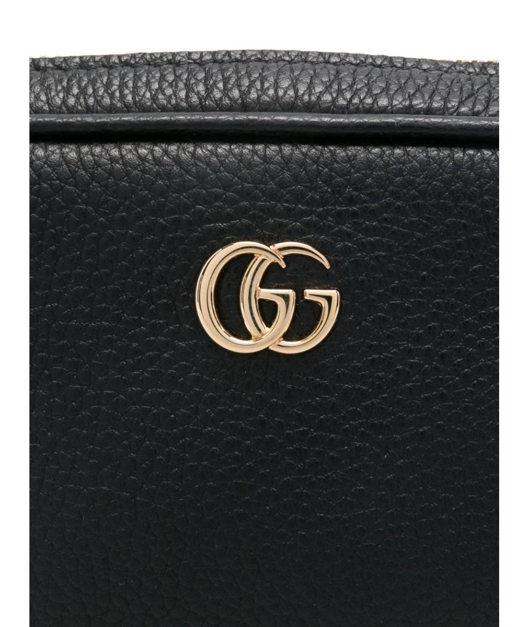 GUCCI Черная кожаная сумка через плечо, фото 3
