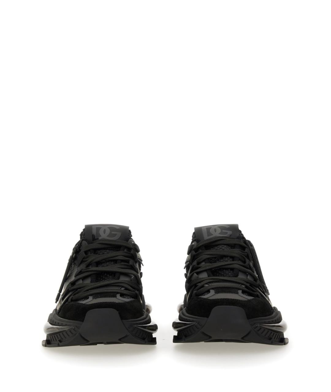 DOLCE&GABBANA Черные синтетические низкие кроссовки / кеды, фото 4