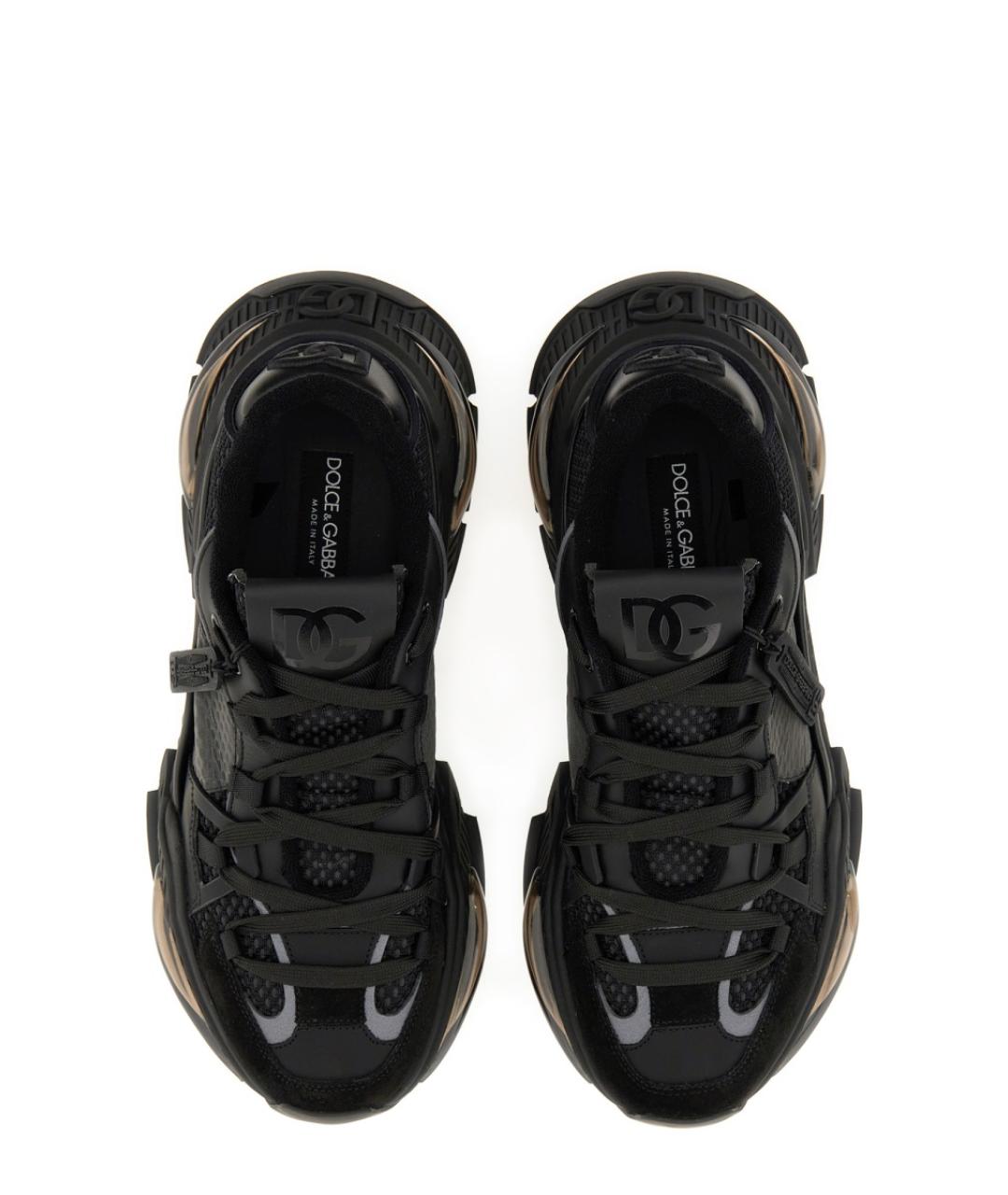 DOLCE&GABBANA Черные синтетические низкие кроссовки / кеды, фото 5