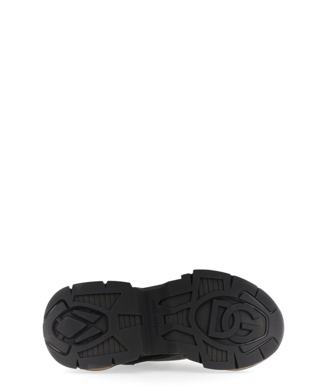DOLCE&GABBANA Черные синтетические низкие кроссовки / кеды, фото 6