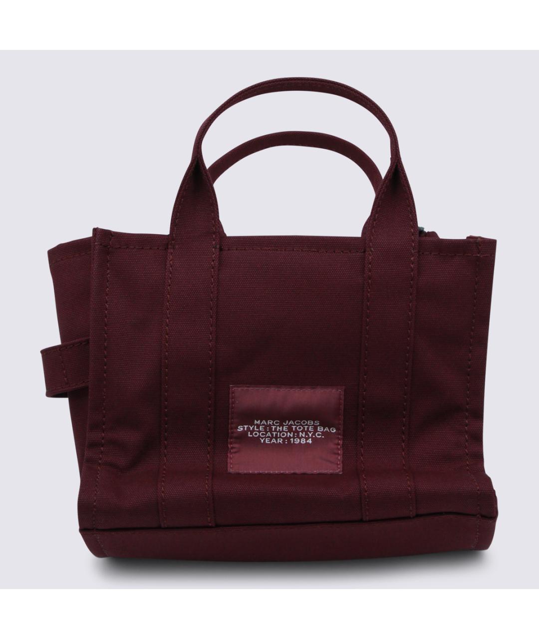 MARC JACOBS Бордовая хлопковая сумка тоут, фото 3