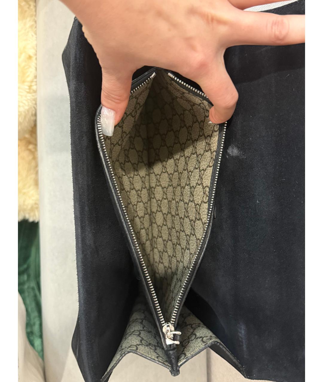 GUCCI Бежевая кожаная сумка через плечо, фото 7