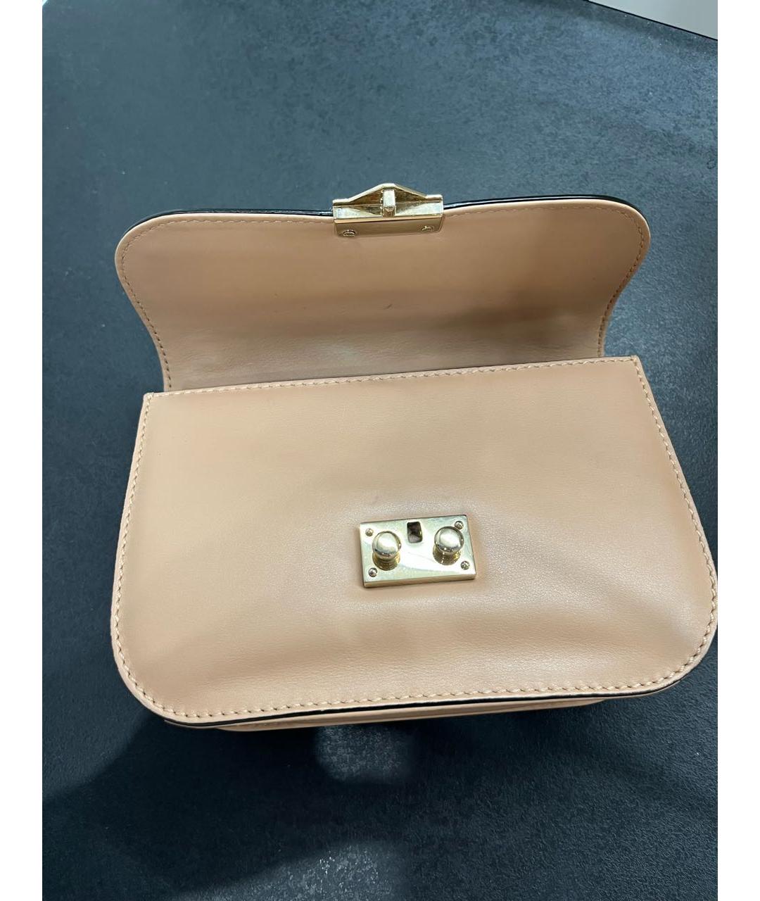 VALENTINO Розовая кожаная сумка через плечо, фото 6