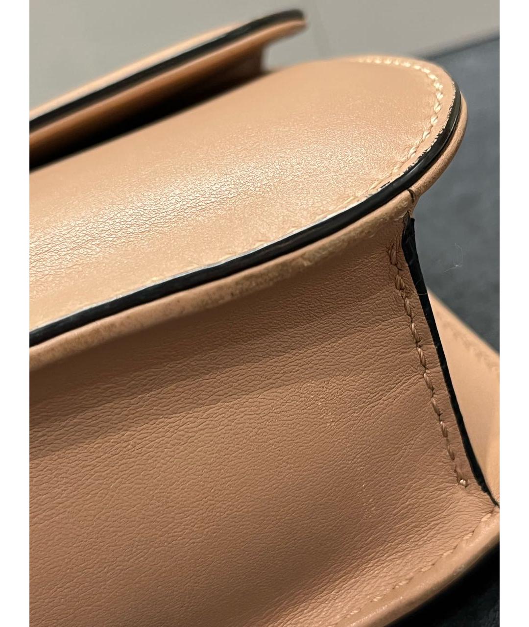 VALENTINO Розовая кожаная сумка через плечо, фото 5