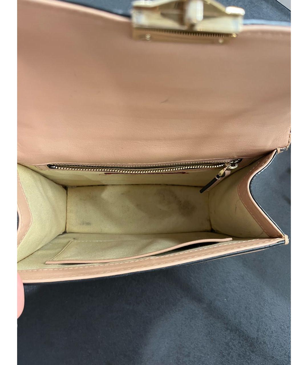 VALENTINO Розовая кожаная сумка через плечо, фото 7