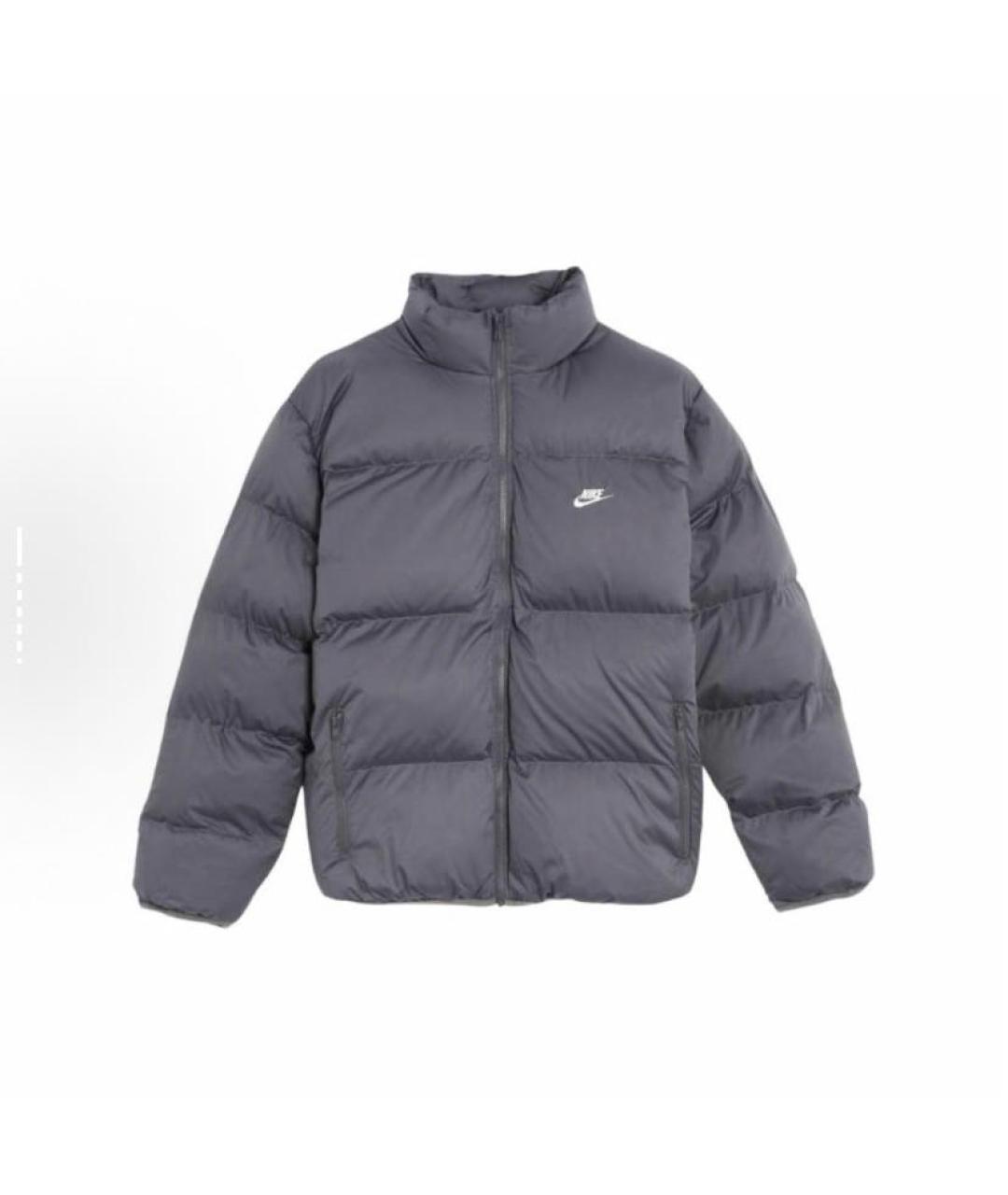 NIKE Серая полиэстеровая куртка, фото 3