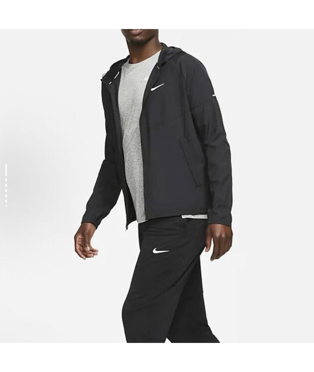 NIKE Черная полиэстеровая куртка, фото 5