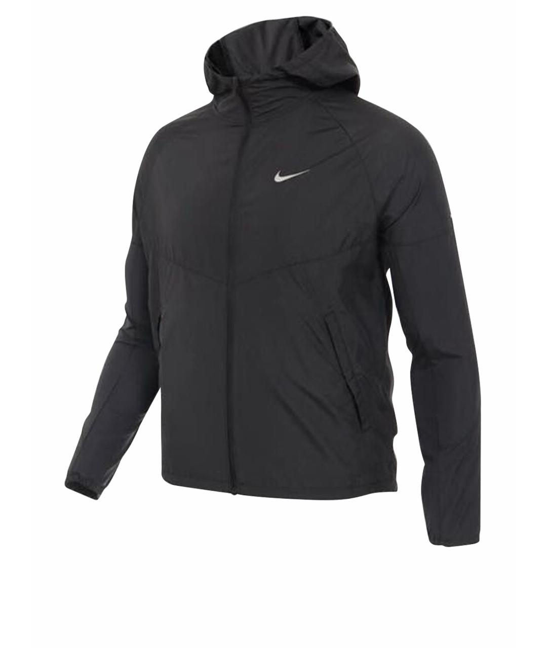 NIKE Черная полиэстеровая куртка, фото 1