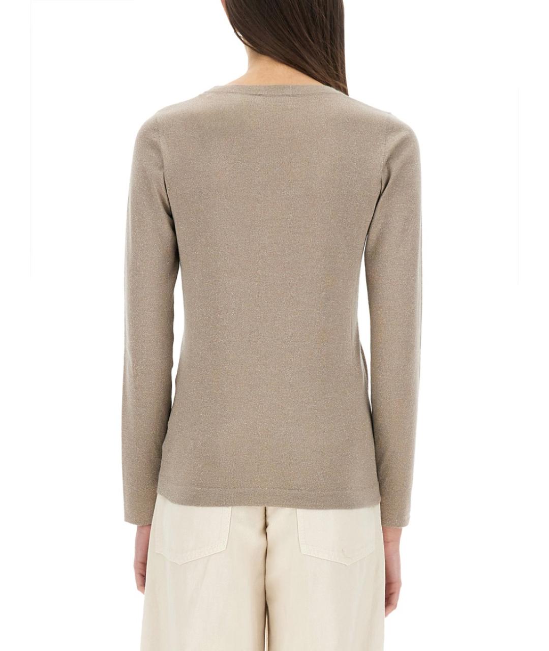 BRUNELLO CUCINELLI Бежевый кашемировый джемпер / свитер, фото 4