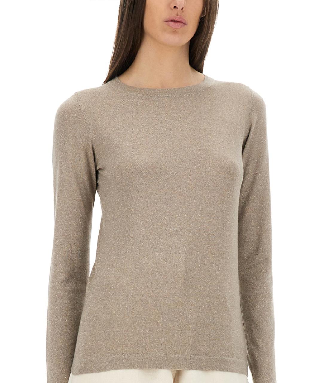 BRUNELLO CUCINELLI Бежевый кашемировый джемпер / свитер, фото 5