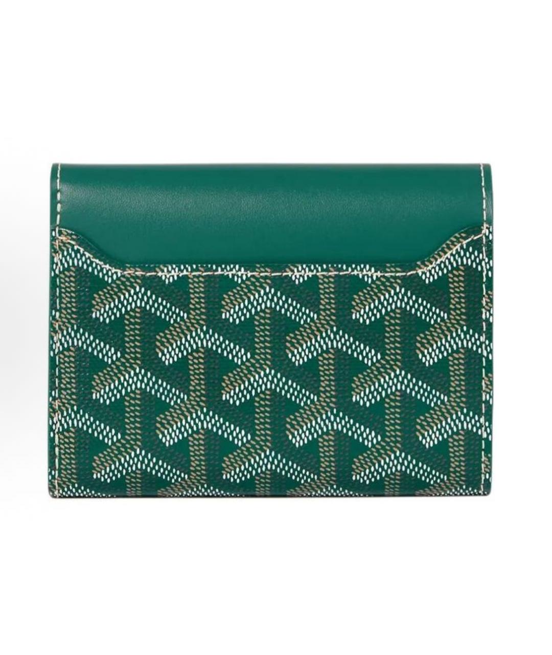 GOYARD Зеленый кошелек, фото 2