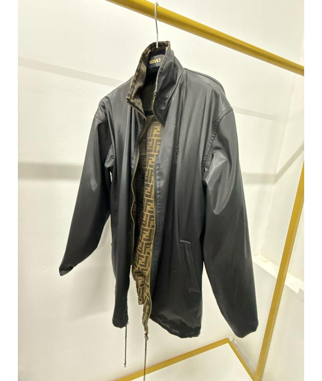 FENDI Коричневая полиэстеровая куртка, фото 6