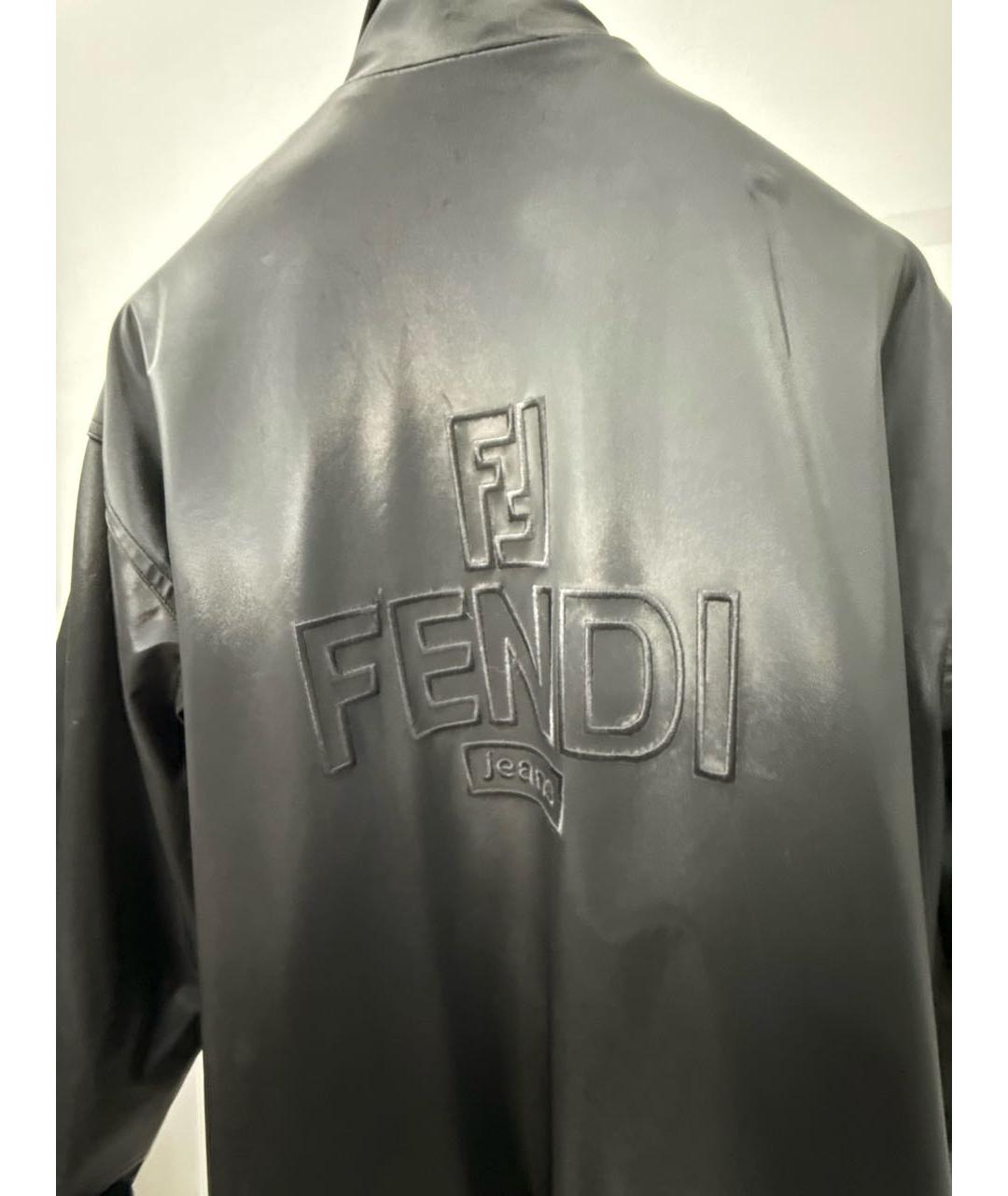 FENDI Коричневая полиэстеровая куртка, фото 8
