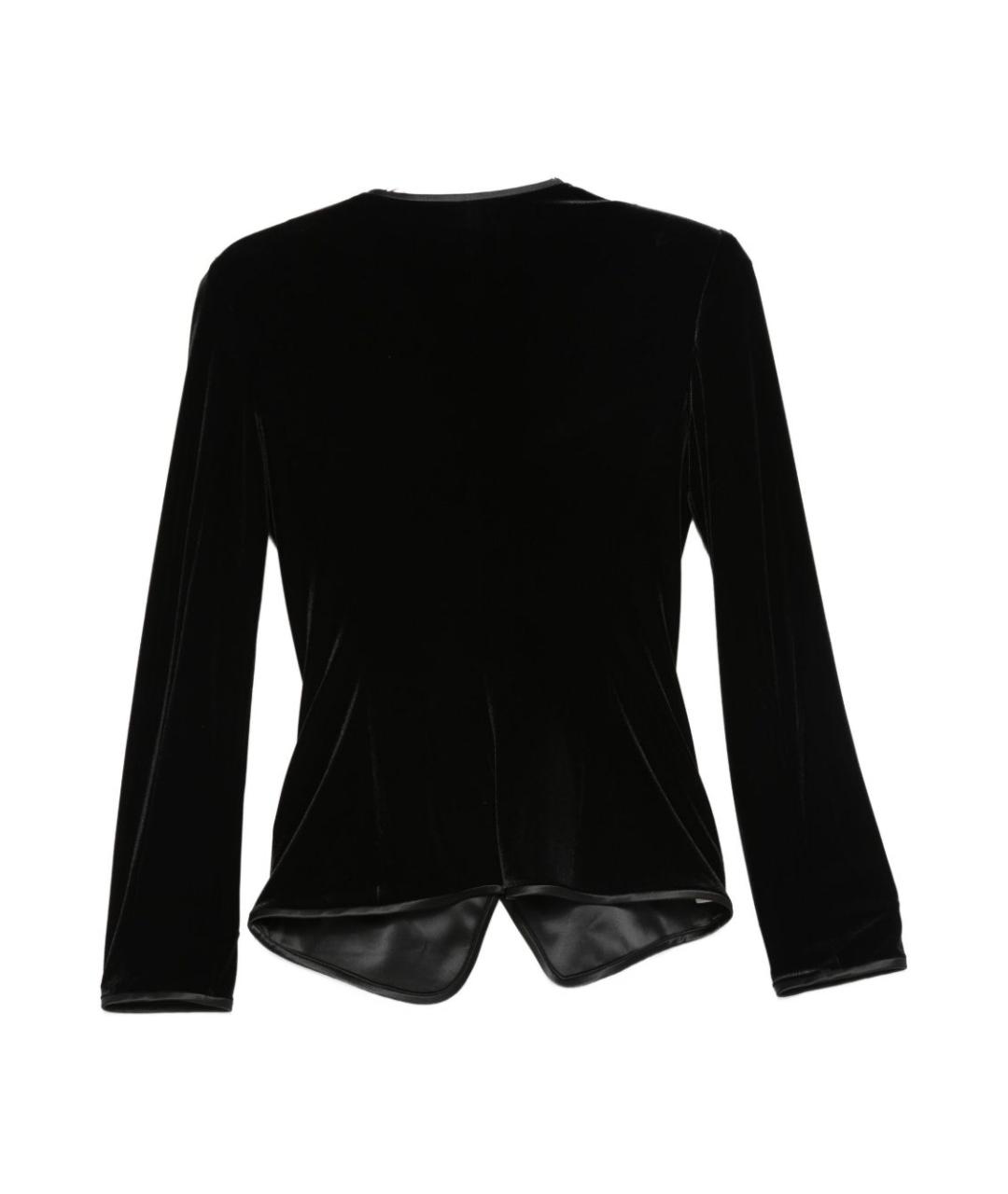 EMPORIO ARMANI Черный хлопковый жакет/пиджак, фото 3